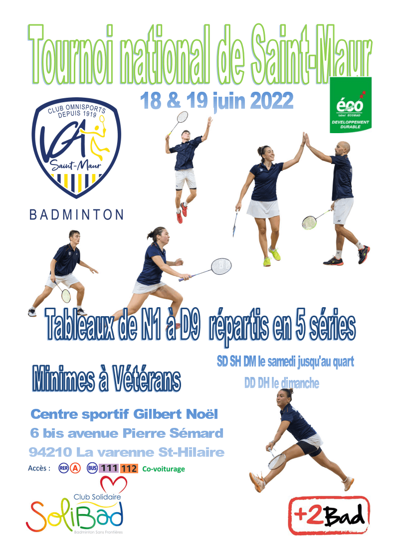 affiche tournoi national saint maur 2022