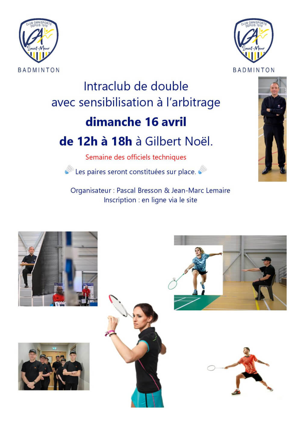 affiche intraclub avril