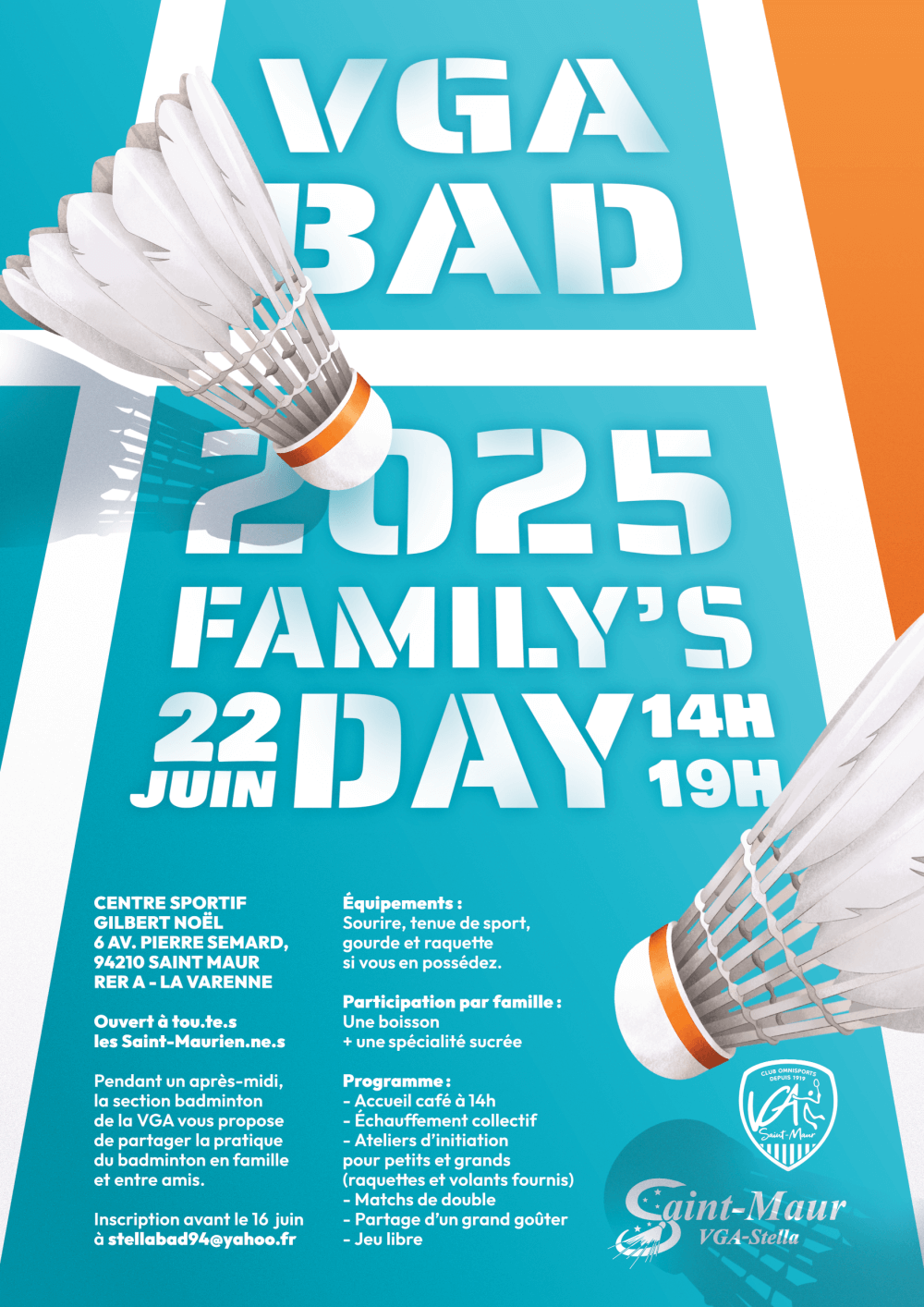 affiche 2025 vga bad familys day